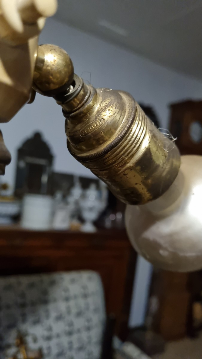 Italian Floor Lamp Stamped Ac – Made In Italy, Circa 1940/50-photo-5