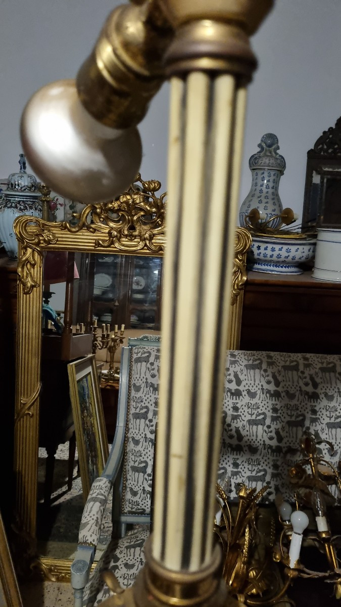 Italian Floor Lamp Stamped Ac – Made In Italy, Circa 1940/50-photo-6