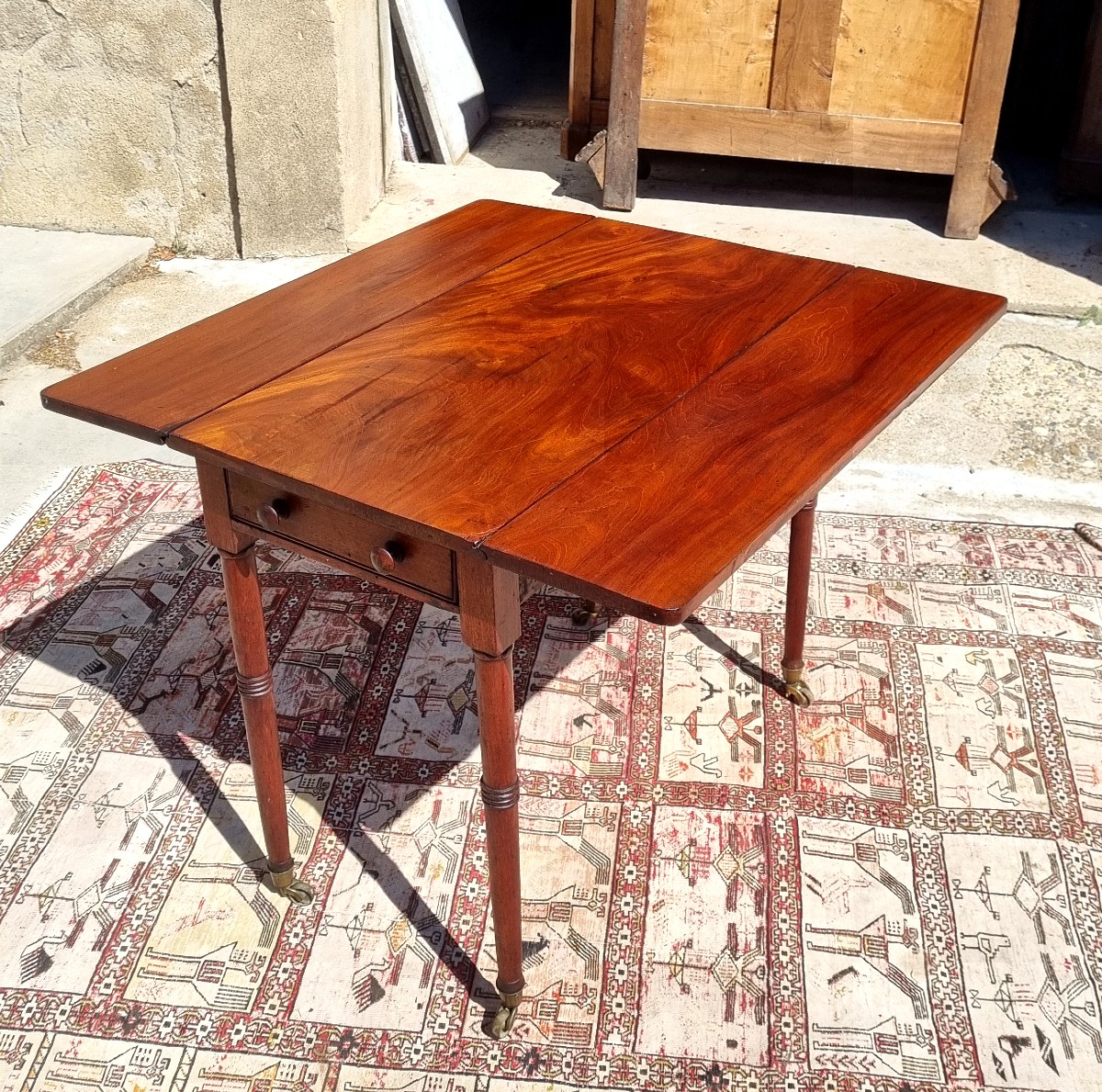 Table d'appoint anglaise dite Pembroke époque XIXé-photo-4