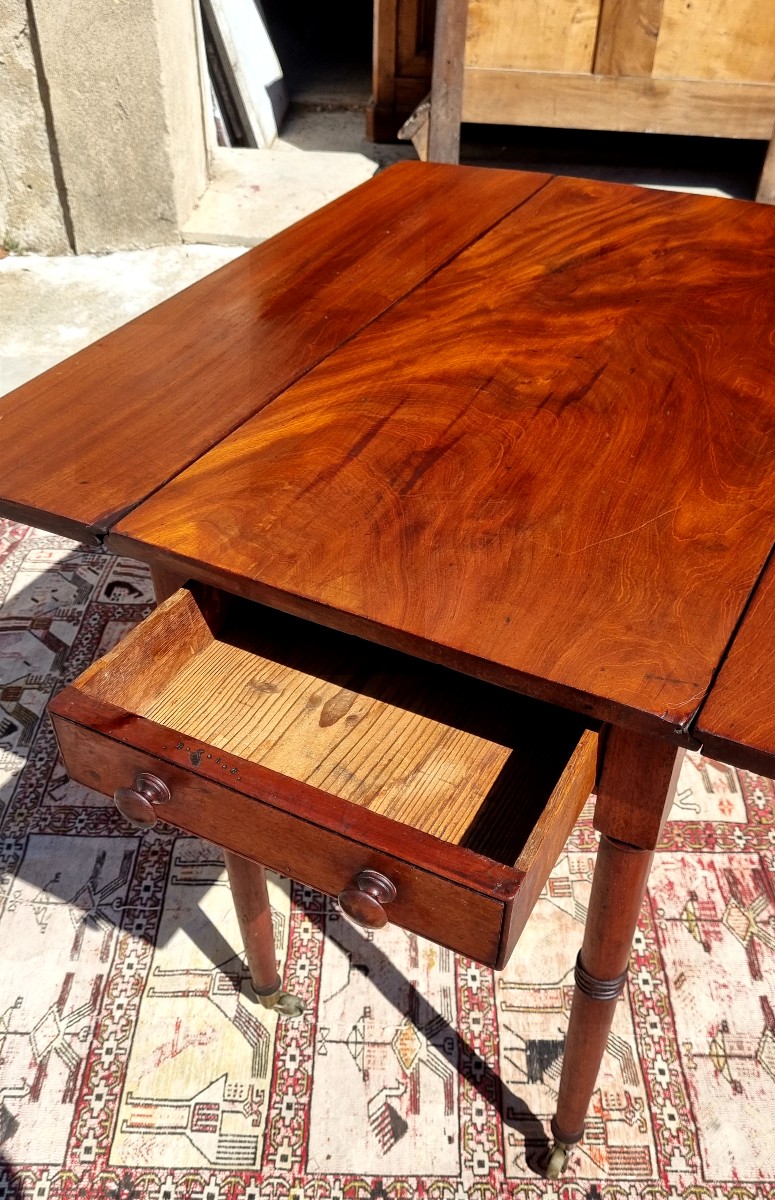 Table d'appoint anglaise dite Pembroke époque XIXé-photo-3