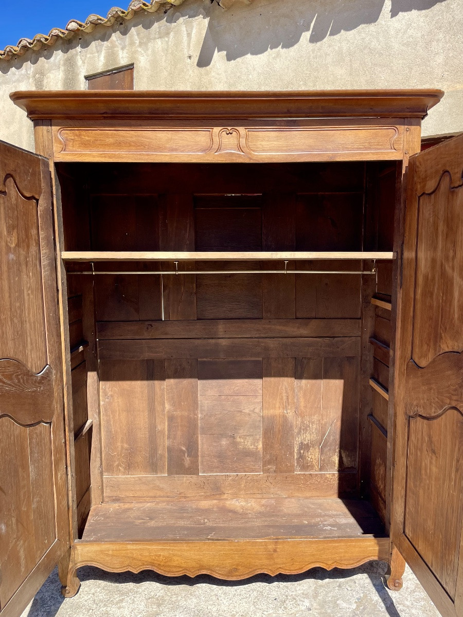 Louis XV Wardrobe In Blond Oak, 18th Century -photo-2