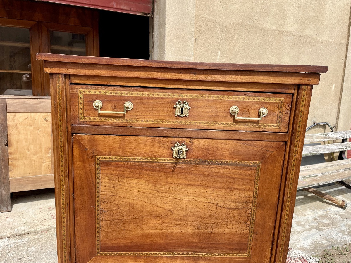 Secrétaire Louis XVI en noyer, d époque XVIIIEM siècle -photo-6