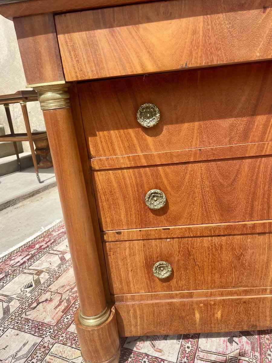 Commode empire en noyer, d époque XIXÉM siècle -photo-4