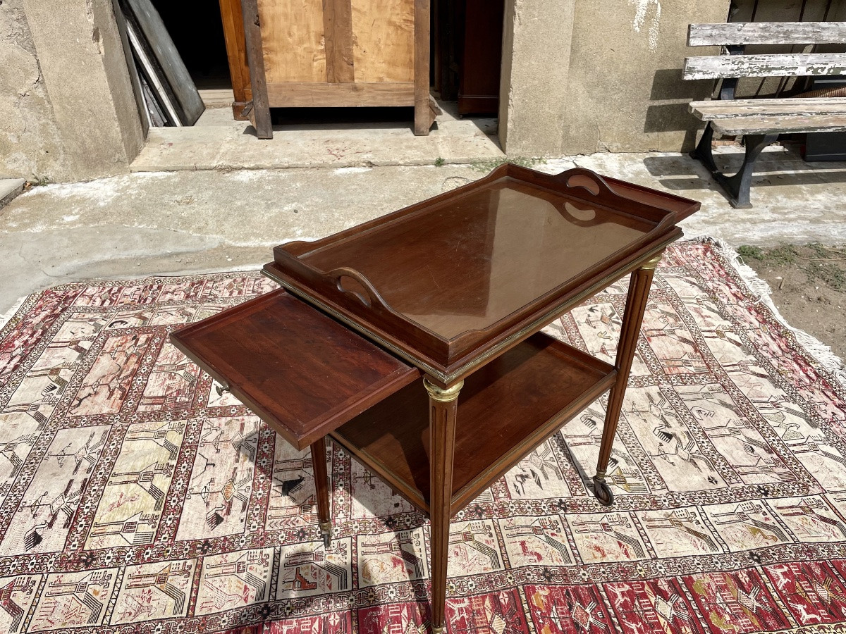 Servant, Louis XVI, In Mahogany, 19th Century -photo-3