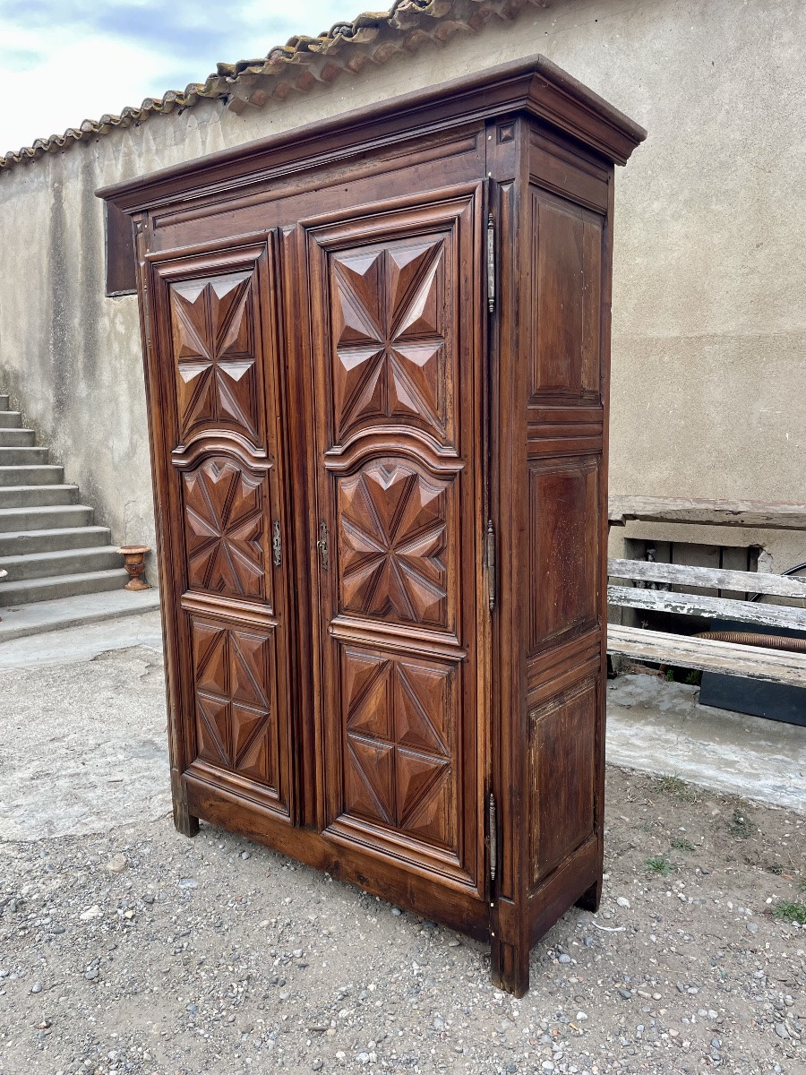 Louis XIII Wardrobe, In Walnut, 17th Century -photo-3