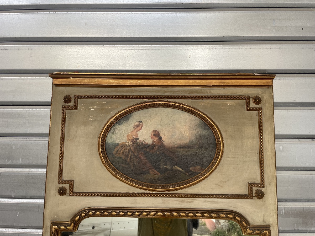 Trumeau Louis XVI d’époque XVIIIem siècle -photo-2
