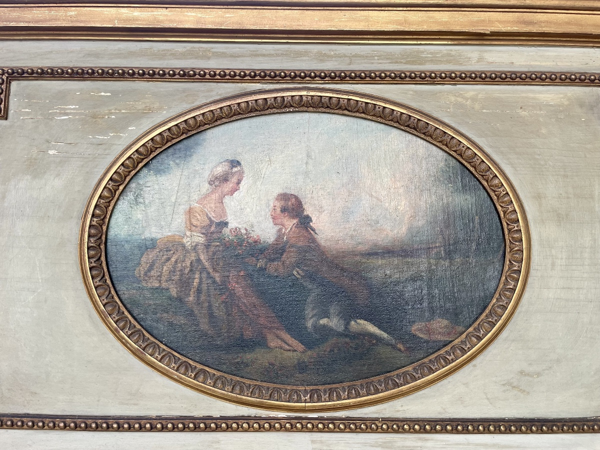 Trumeau Louis XVI d’époque XVIIIem siècle -photo-4