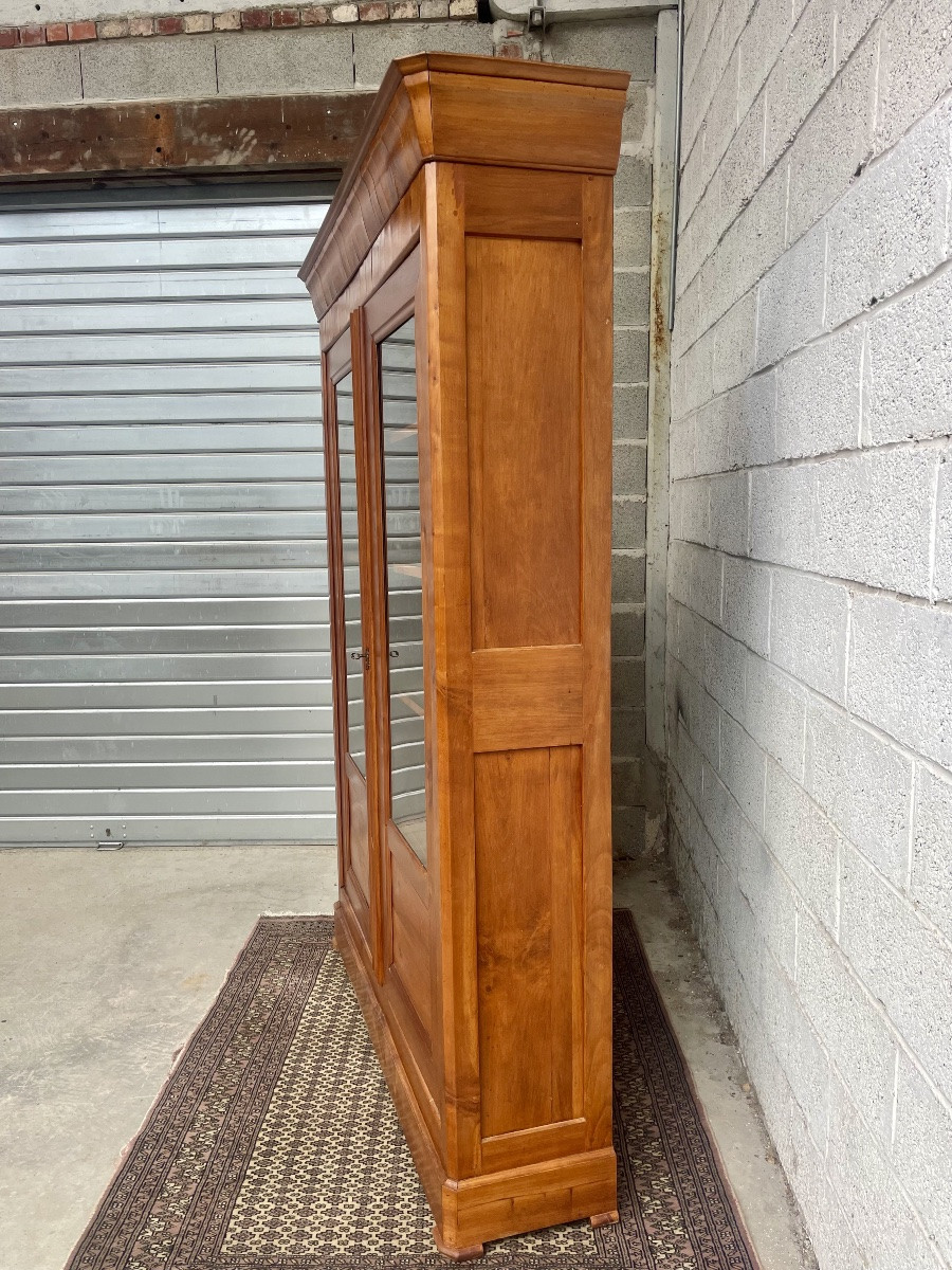 Restoration Bookcase In Cherry Wood, 19th Century -photo-4