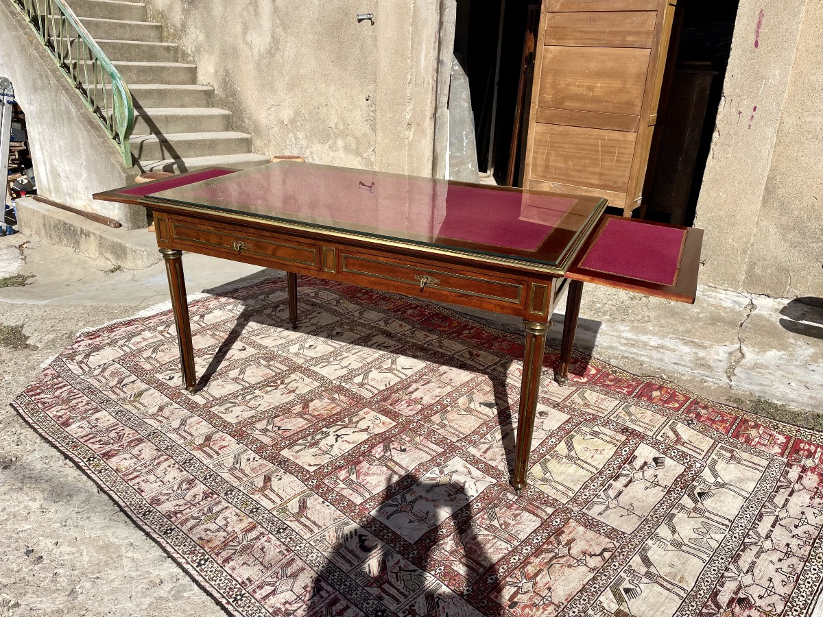 Louis XVI Mahogany Desk, 19th Century -photo-7