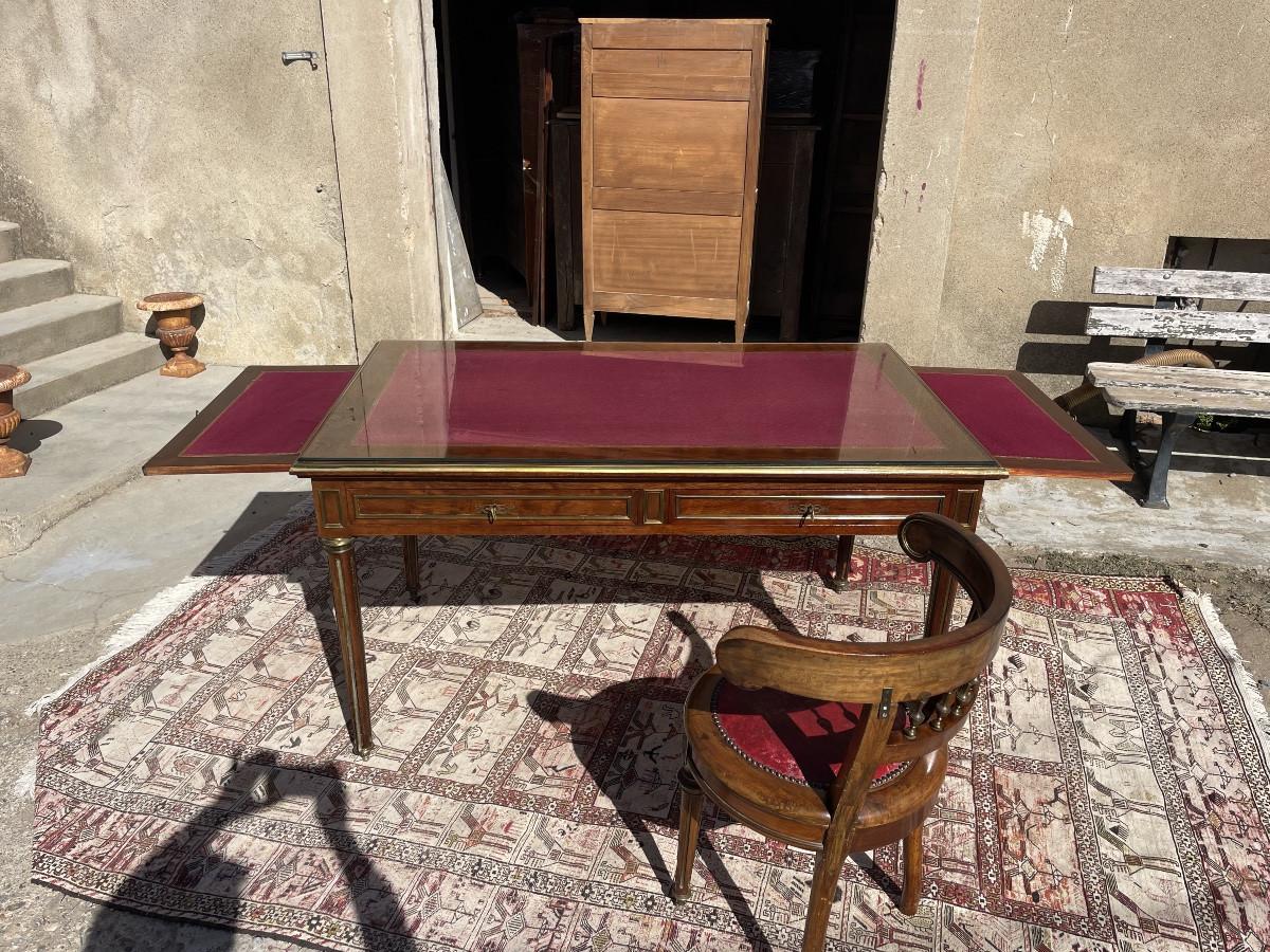 Louis XVI Mahogany Desk, 19th Century -photo-8