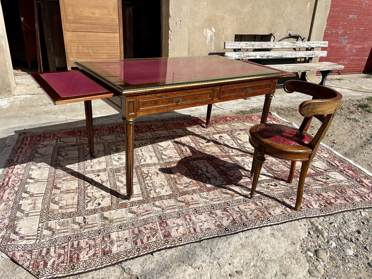 Louis XVI Mahogany Desk, 19th Century 