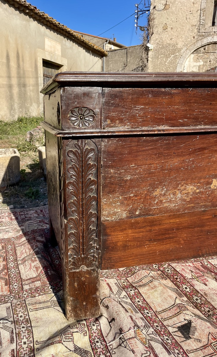 Louis XIII Chest, In Walnut, 17th Century -photo-6