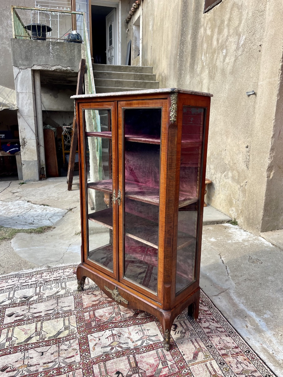 Showcase, Silversmith, Louis XV, Napoleon III, 19th Century 
