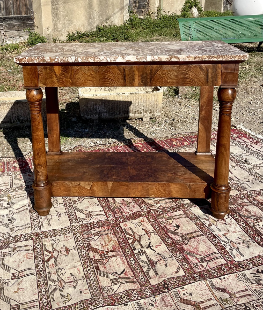 Console empire en noyer, d époque XIXÉM siècle 