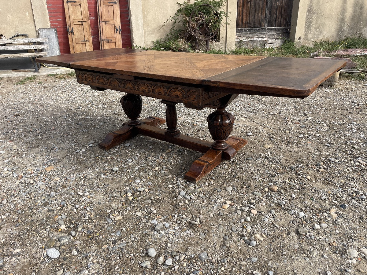 Table de salle à manger, provençale en chêne , d époque XIXÉM siècle