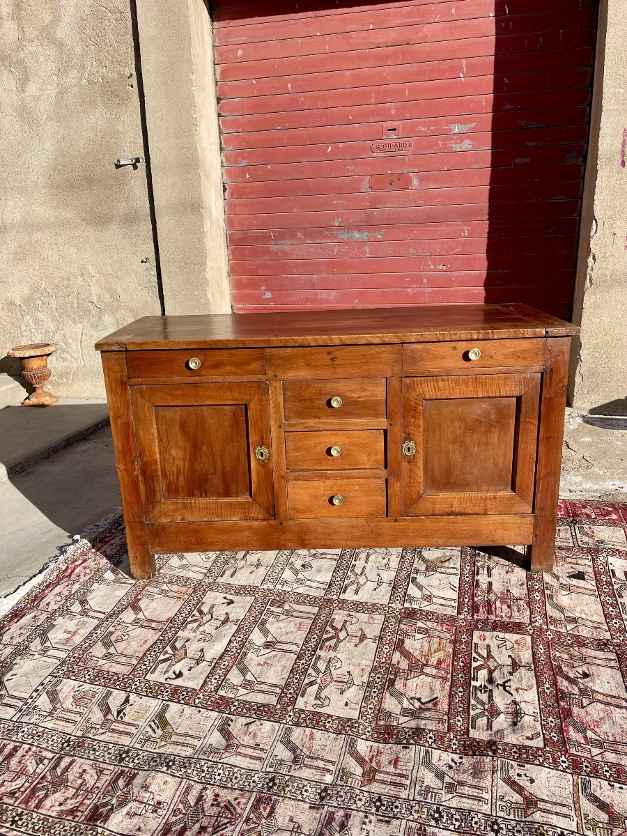 Buffet enfilade directoire en noyer, d époque XVIIIEM siècle -photo-2