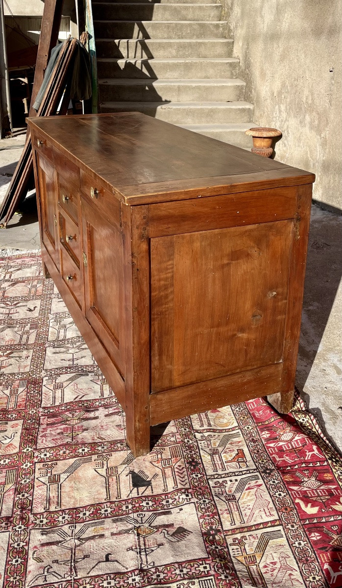 Buffet enfilade directoire en noyer, d époque XVIIIEM siècle -photo-6