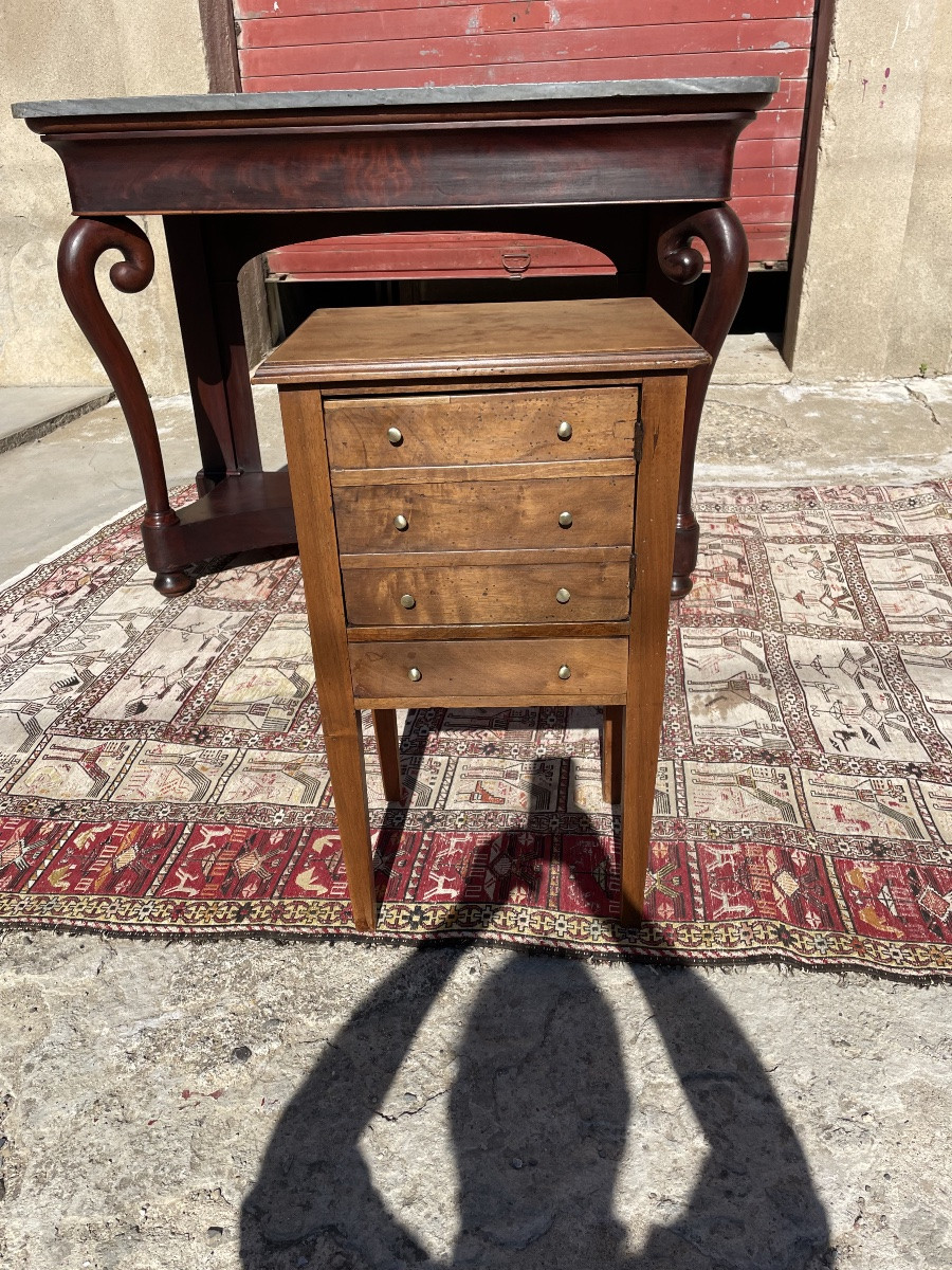 Chevet directoire en noyer d époque XVIIIEM siècle -photo-2