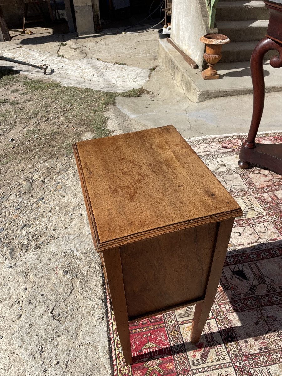 Chevet directoire en noyer d époque XVIIIEM siècle -photo-4