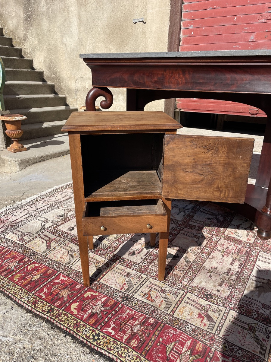 Chevet directoire en noyer d époque XVIIIEM siècle -photo-3