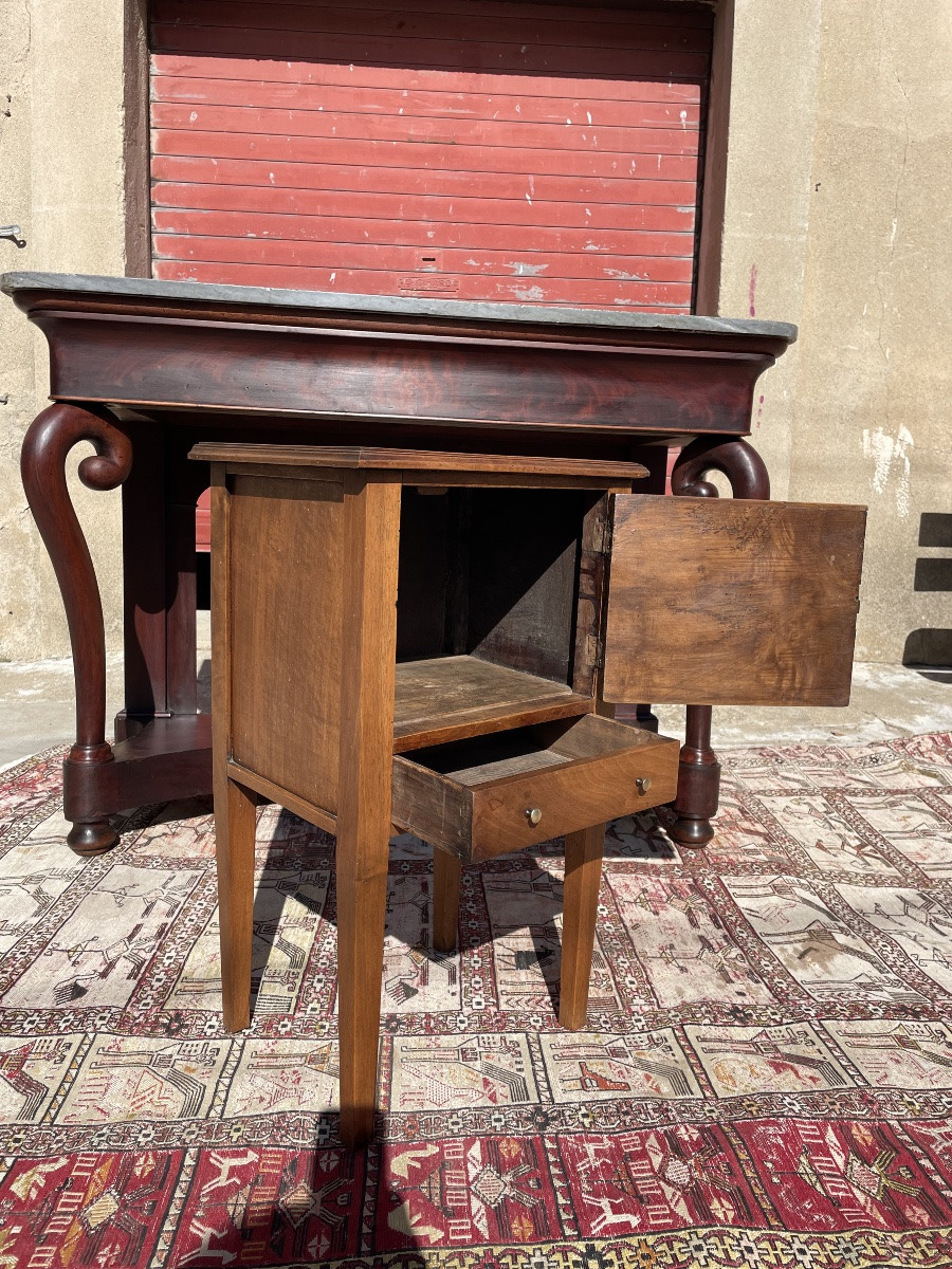 Chevet directoire en noyer d époque XVIIIEM siècle -photo-5