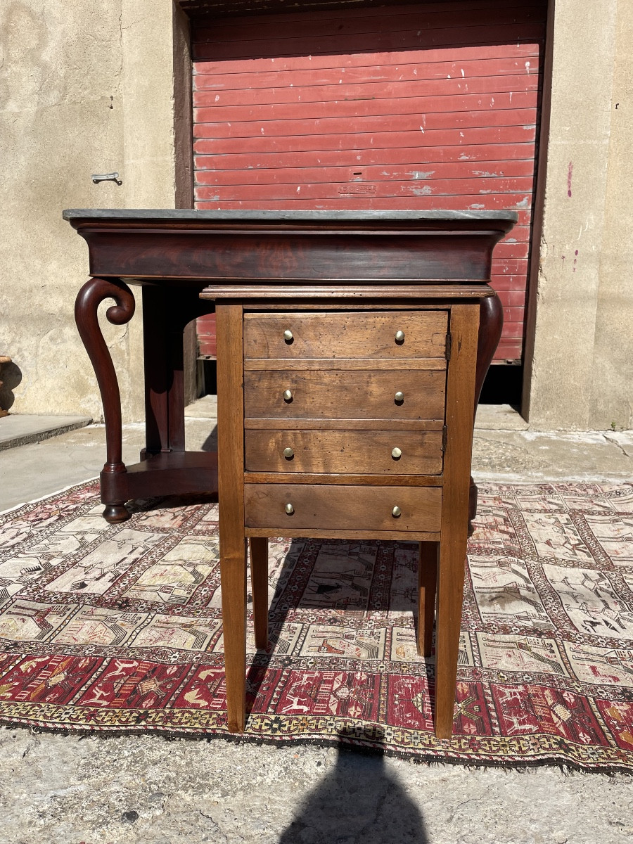 Chevet directoire en noyer d époque XVIIIEM siècle