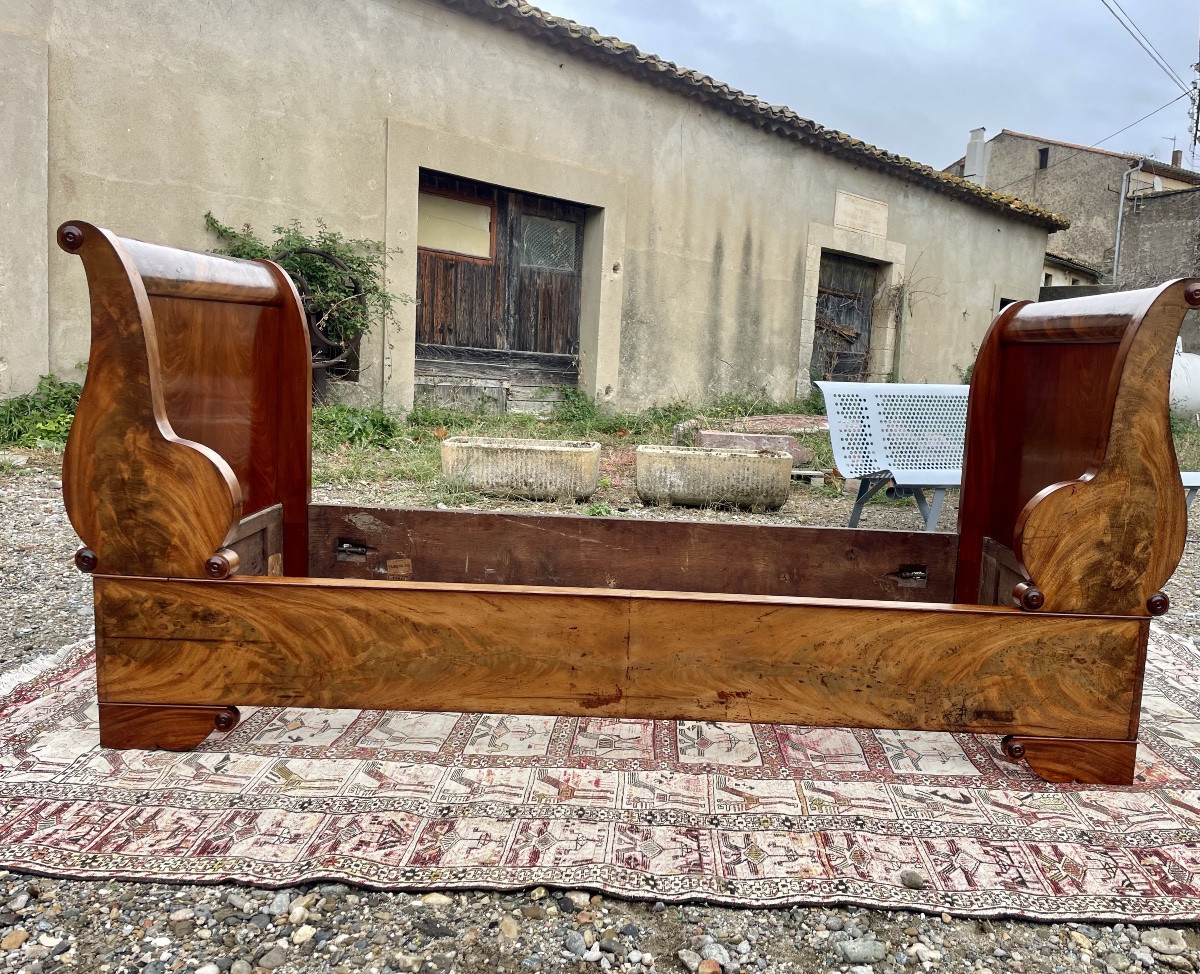 Mahogany Daybed, 20th-century Restoration -photo-2
