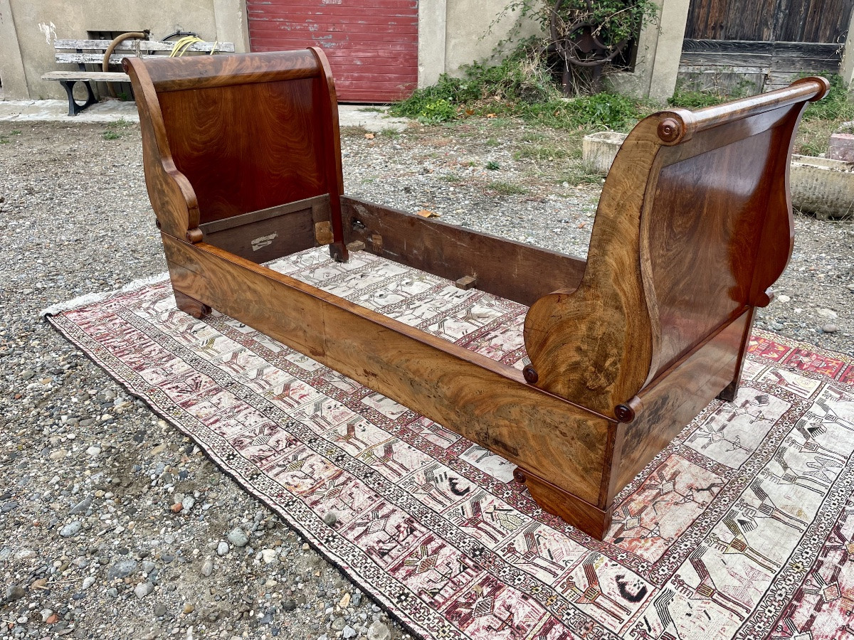 Mahogany Daybed, 20th-century Restoration -photo-4