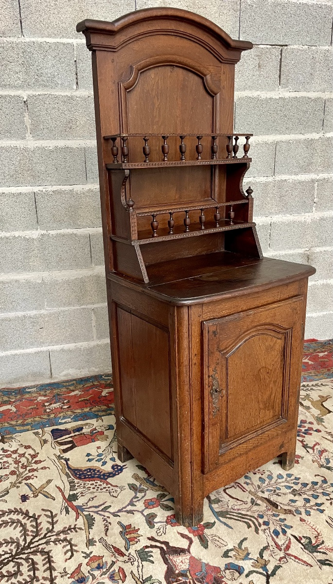 Vaisselier en chêne, régence d’époque XVIIIem siècle -photo-5