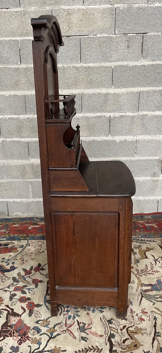 Vaisselier en chêne, régence d’époque XVIIIem siècle -photo-7