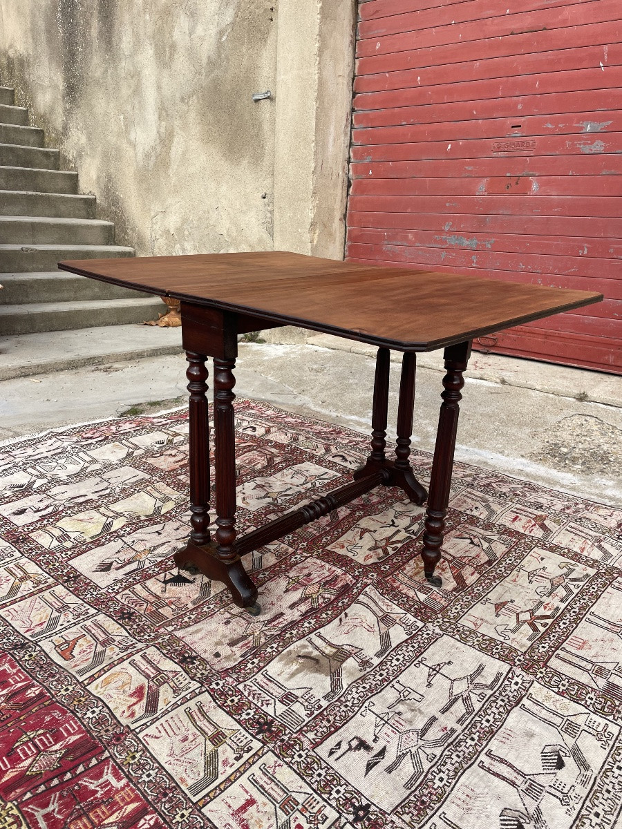 Mahogany Side Table, Louis-philippe Style, 19th Century.-photo-3