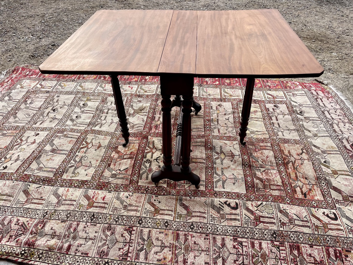 Mahogany Side Table, Louis-philippe Style, 19th Century.-photo-3