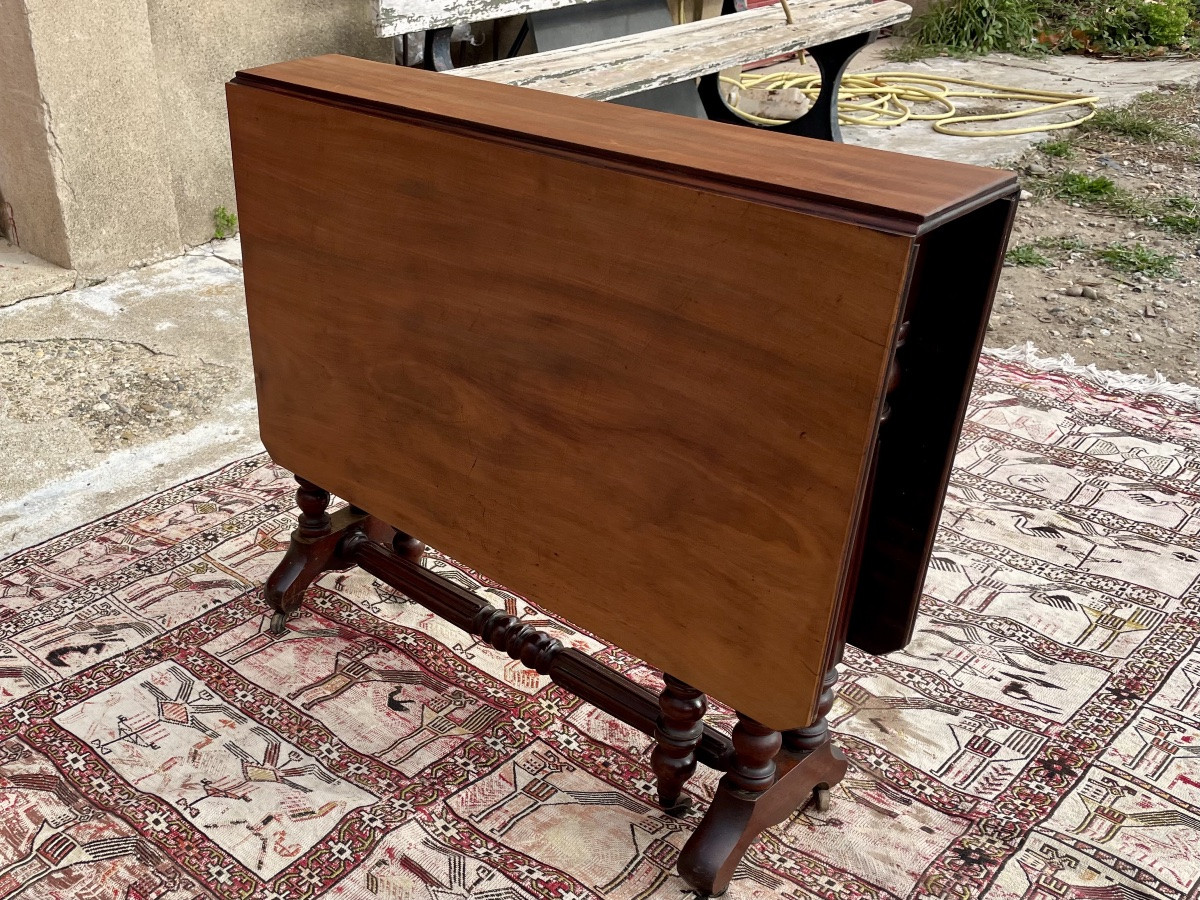 Mahogany Side Table, Louis-philippe Style, 19th Century.-photo-8