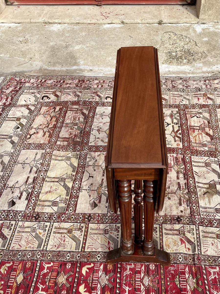 Table d’appoint, Louis Philippe,, en acajou d’époque XIXE siècle -photo-4