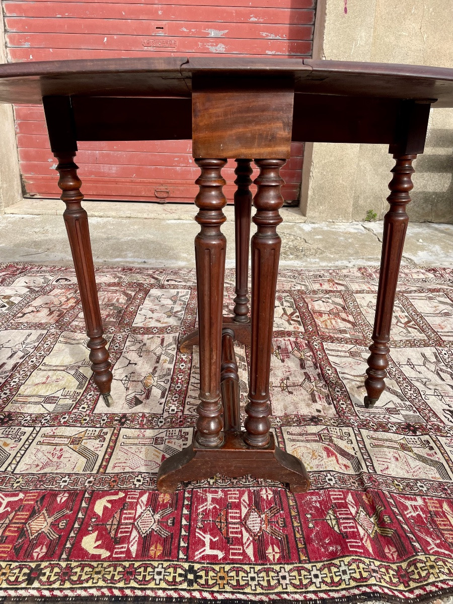 Table d’appoint, Louis Philippe,, en acajou d’époque XIXE siècle -photo-5