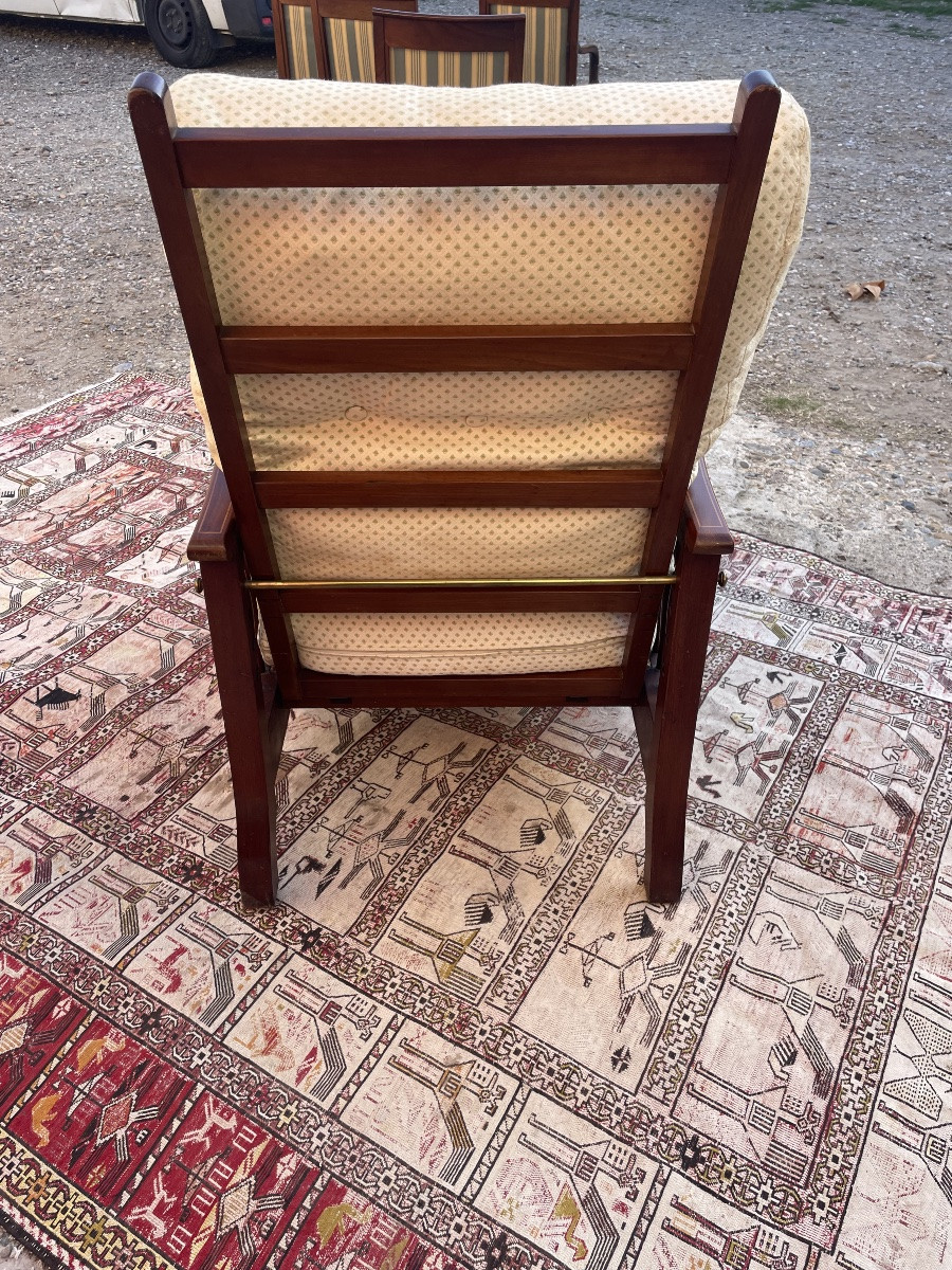 Recliner Armchair, Circa 1900.-photo-2