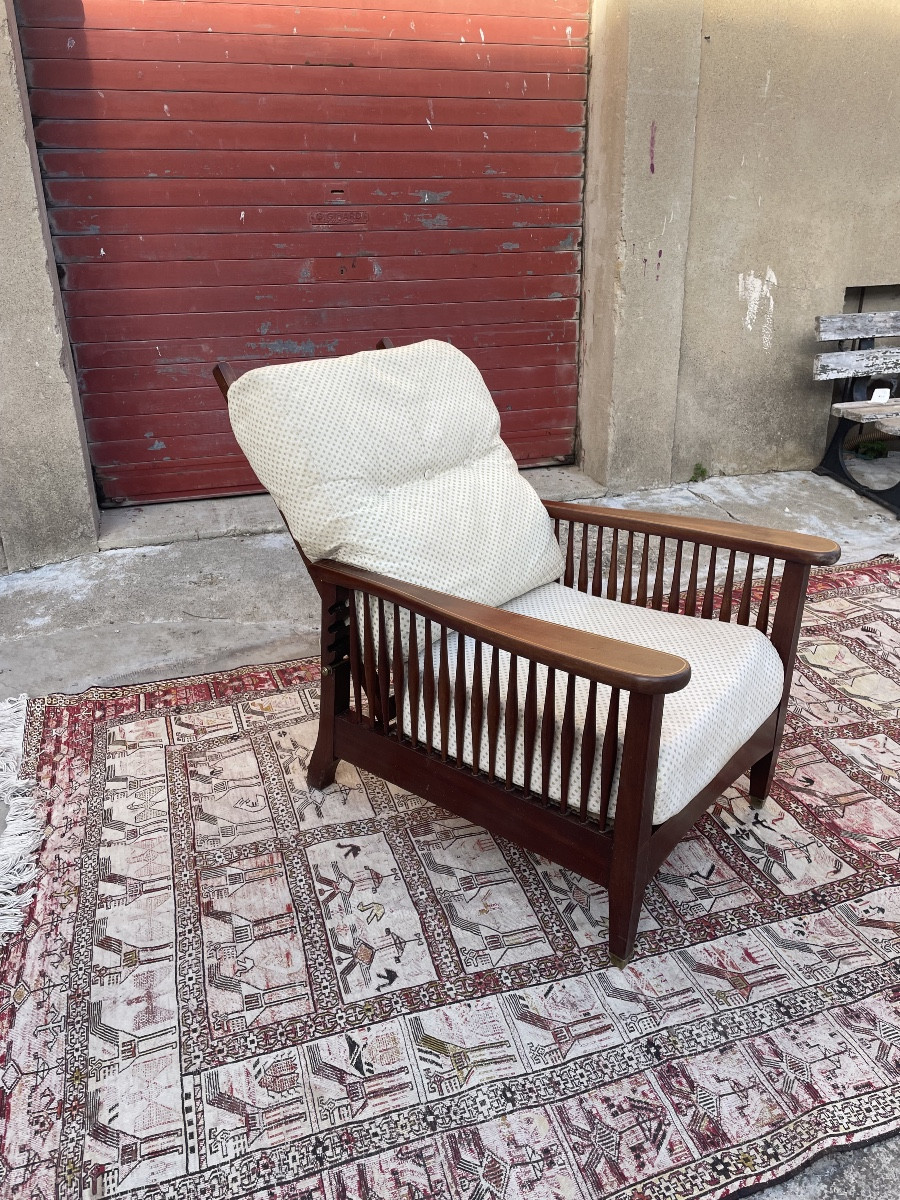 Recliner Armchair, Circa 1900.