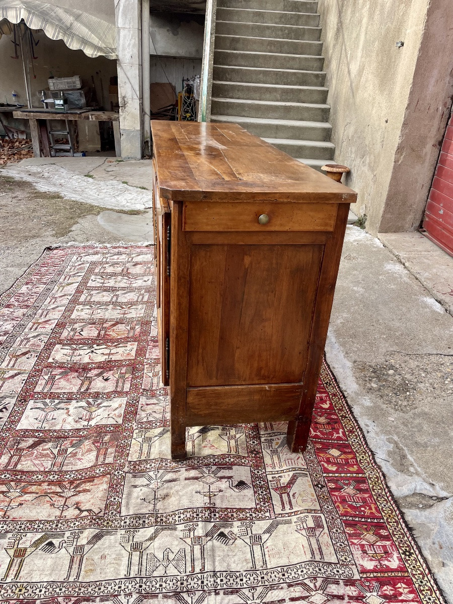 Buffet enfilade Louis XV, en noyer d époque XVIIIEM siècle -photo-3
