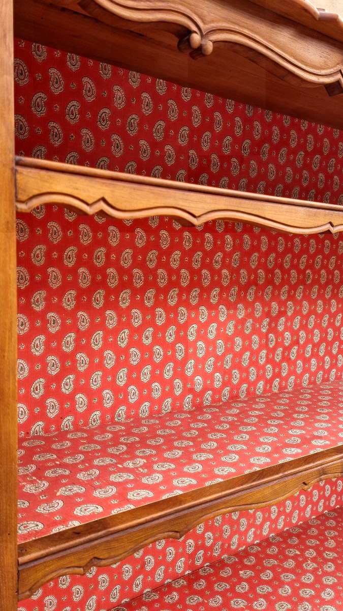 Bibus Louis XV en noyer et d'époque XIXé -photo-4