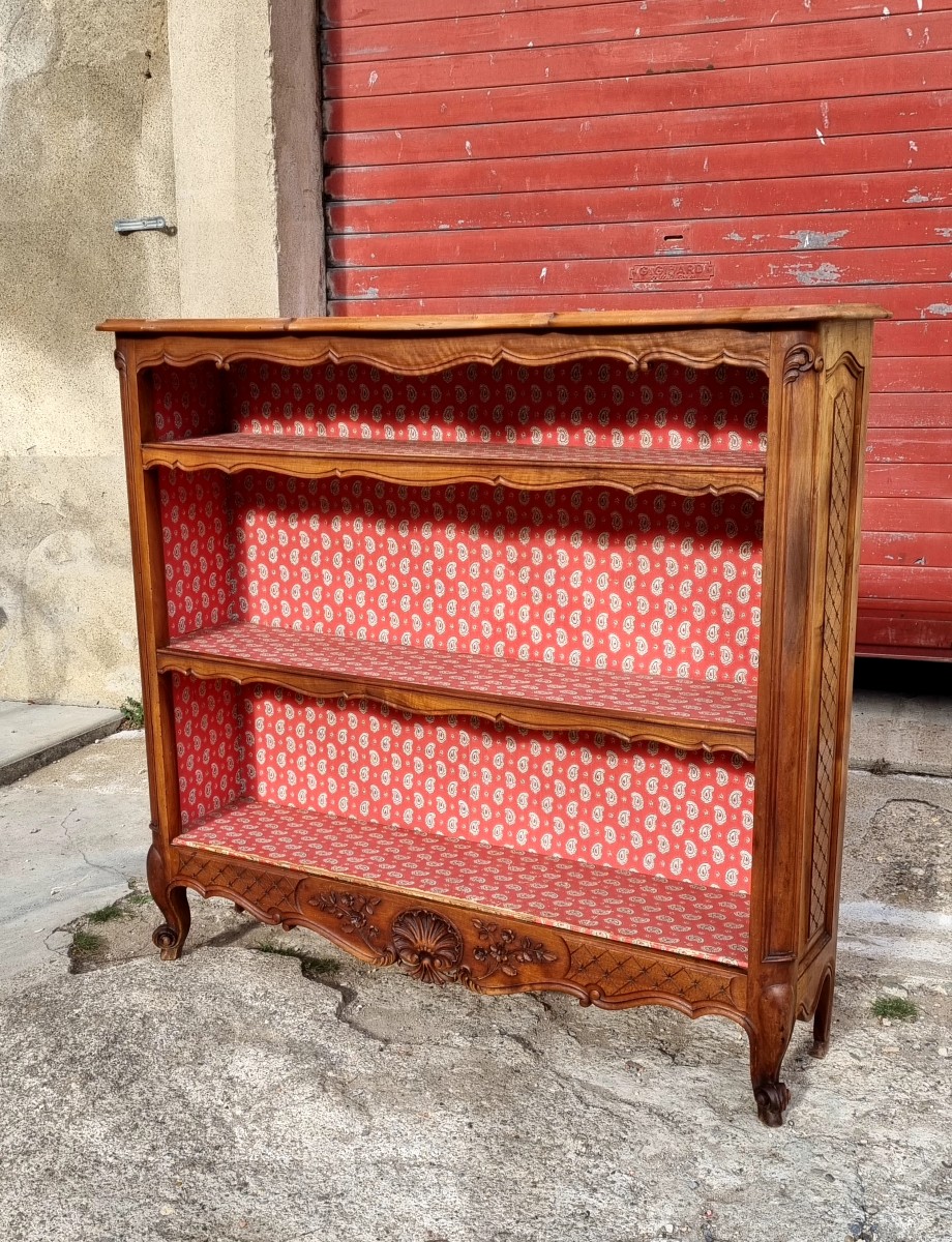 Bibus Louis XV en noyer et d'époque XIXé 