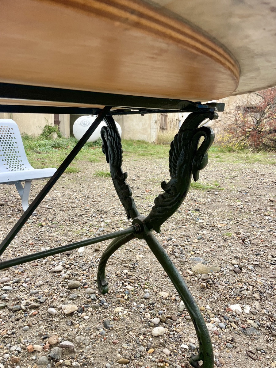 Antique Cast Iron Garden Table From The 19th Century -photo-1
