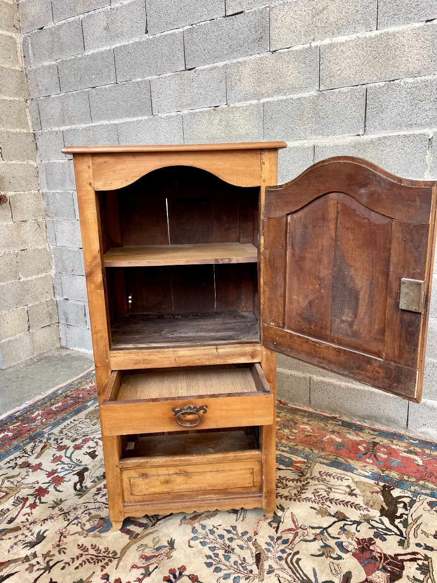 Confiturier, égouttoir Louis XV, en merisier époque XVIIIEM siècle -photo-3