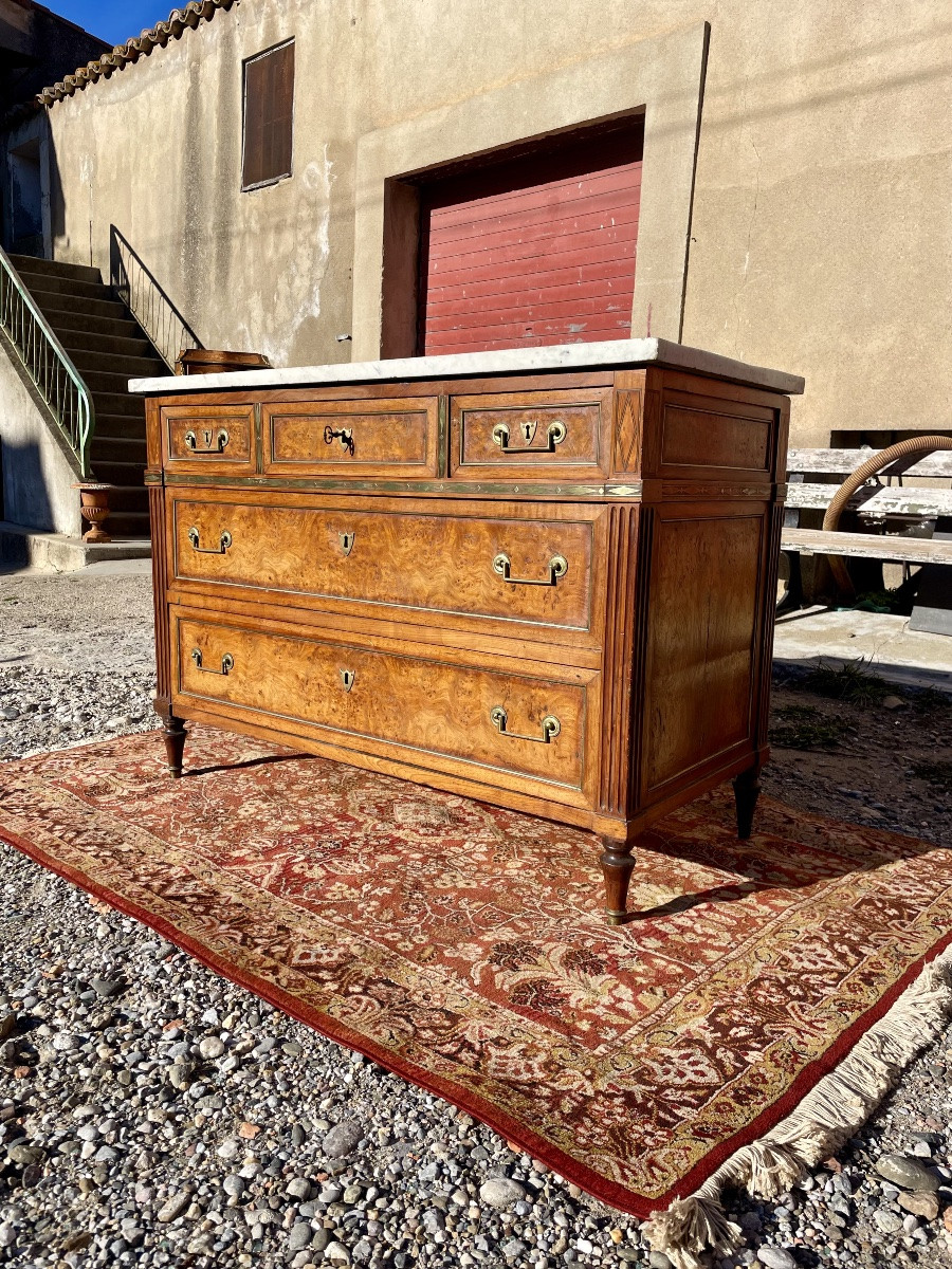 Commode,,,, Louis XVI, en acajou d’époque XVIIIem siècle -photo-2