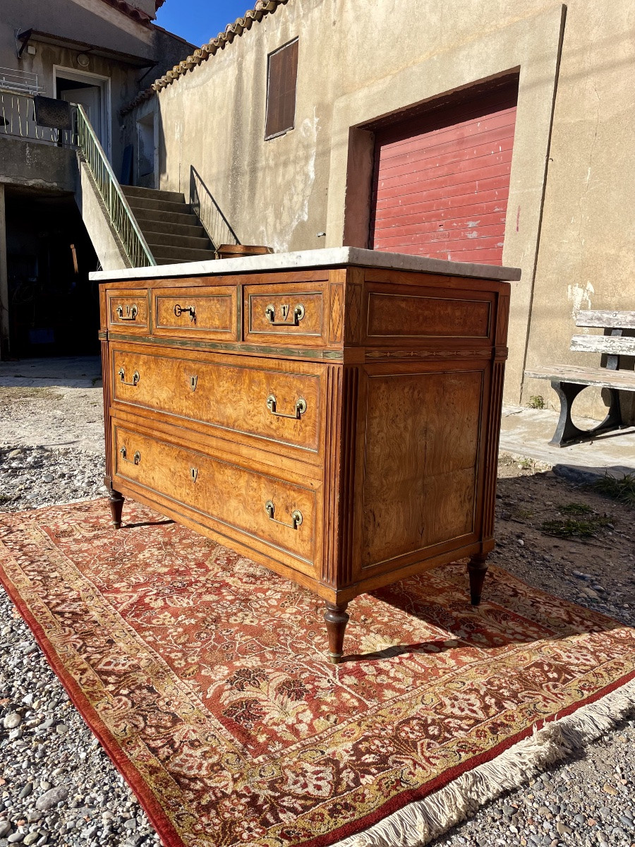 Commode,,,, Louis XVI, en acajou d’époque XVIIIem siècle -photo-3