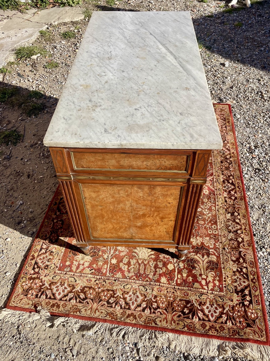 Commode,,,, Louis XVI, en acajou d’époque XVIIIem siècle -photo-4