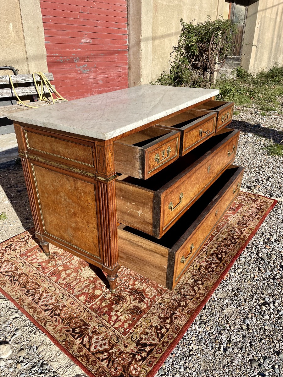 Commode,,,, Louis XVI, en acajou d’époque XVIIIem siècle -photo-2