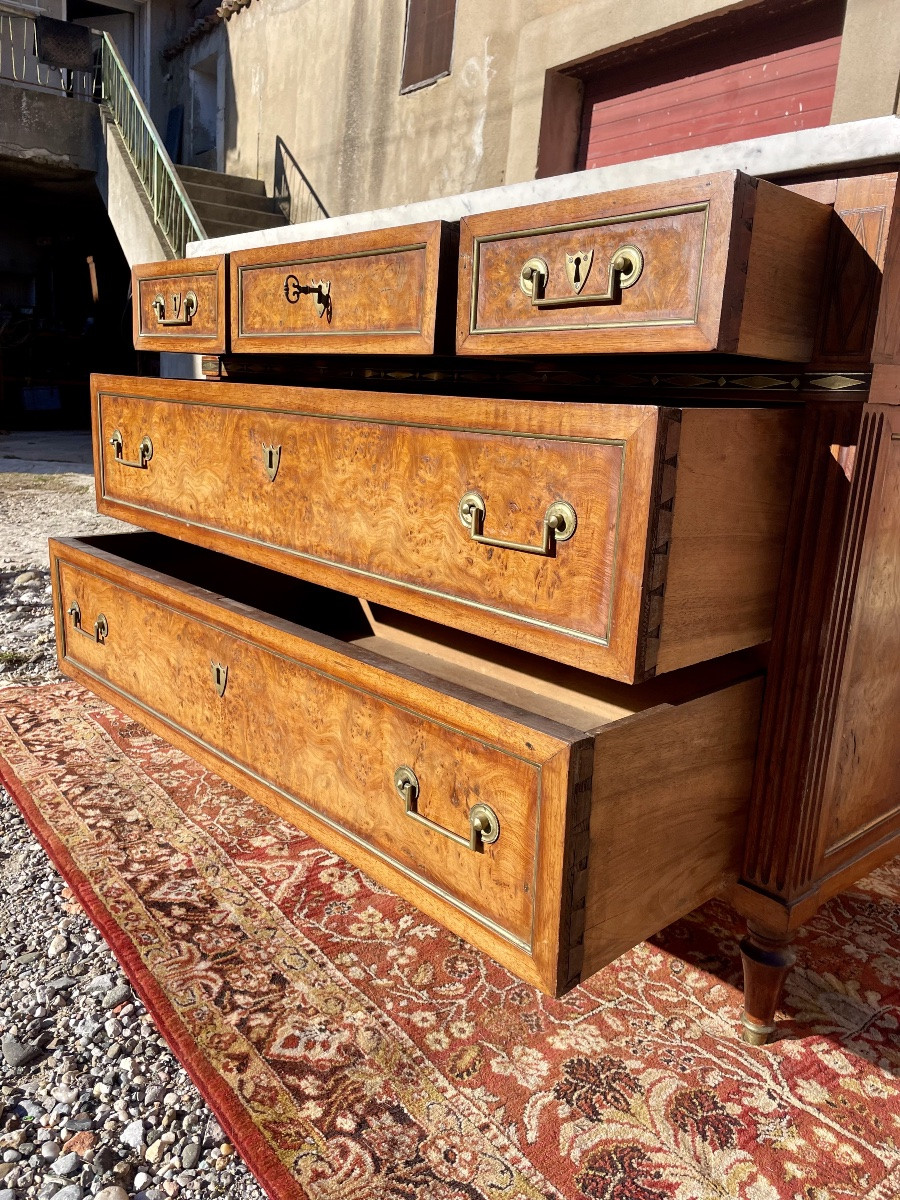 Commode,,,, Louis XVI, en acajou d’époque XVIIIem siècle -photo-3