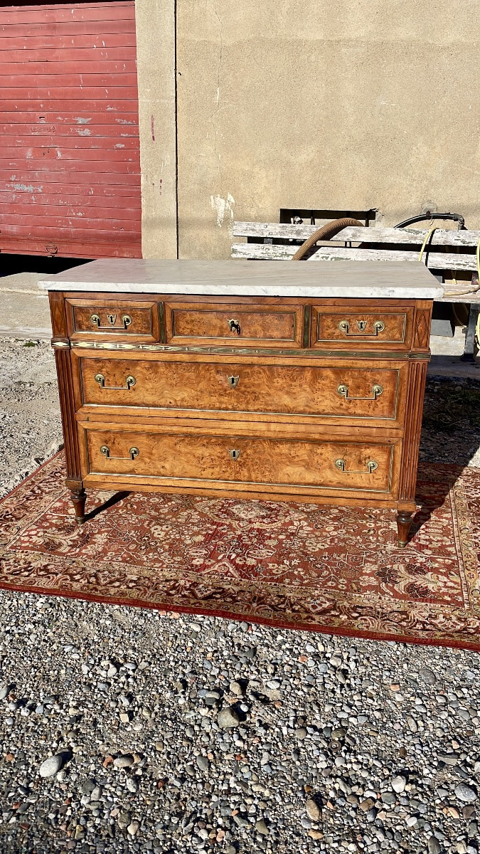 Commode,,,, Louis XVI, en acajou d’époque XVIIIem siècle -photo-4