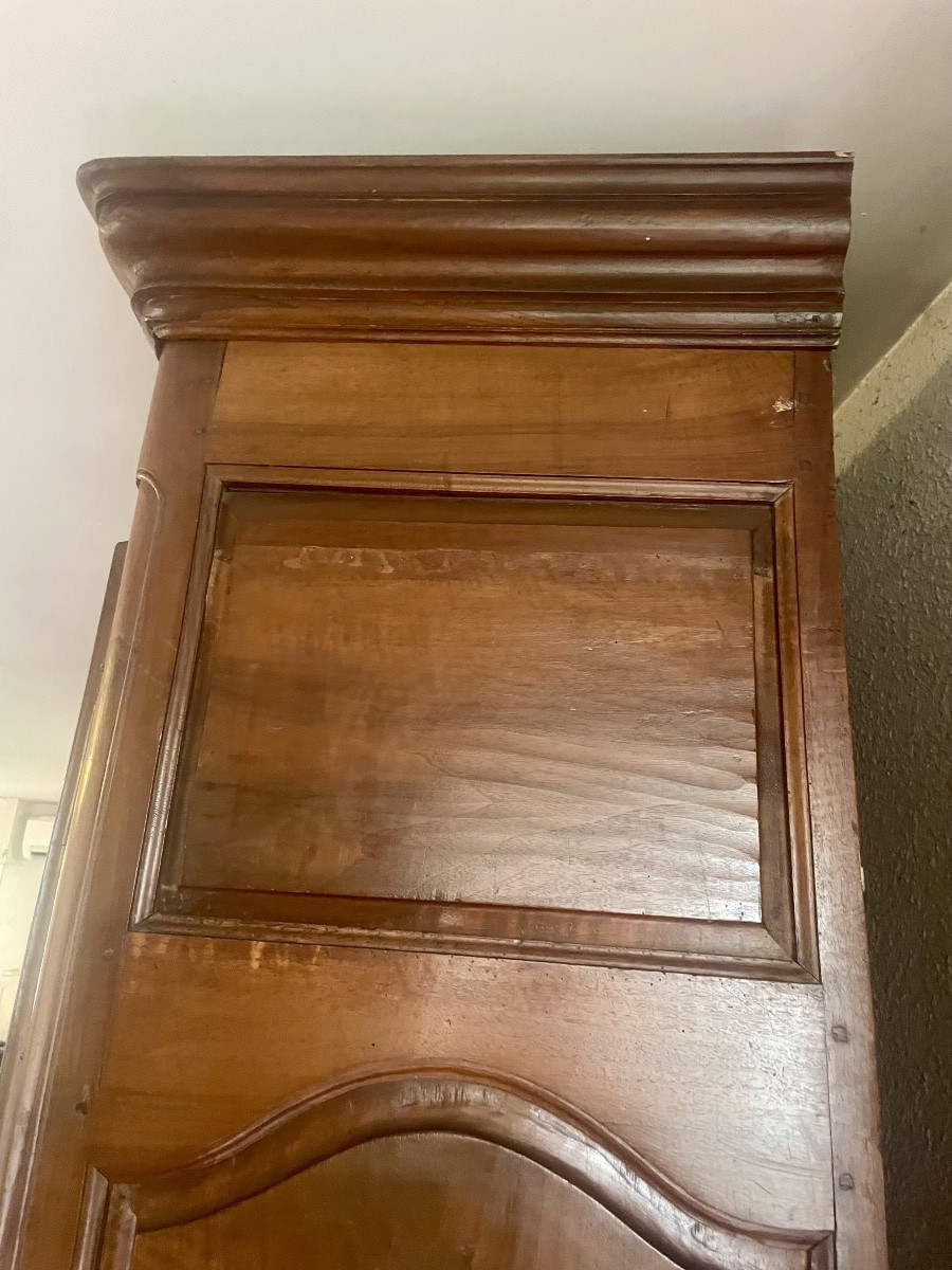 Louis XV Style Provençal Walnut Wardrobe, Dating From The 18th Century.-photo-6