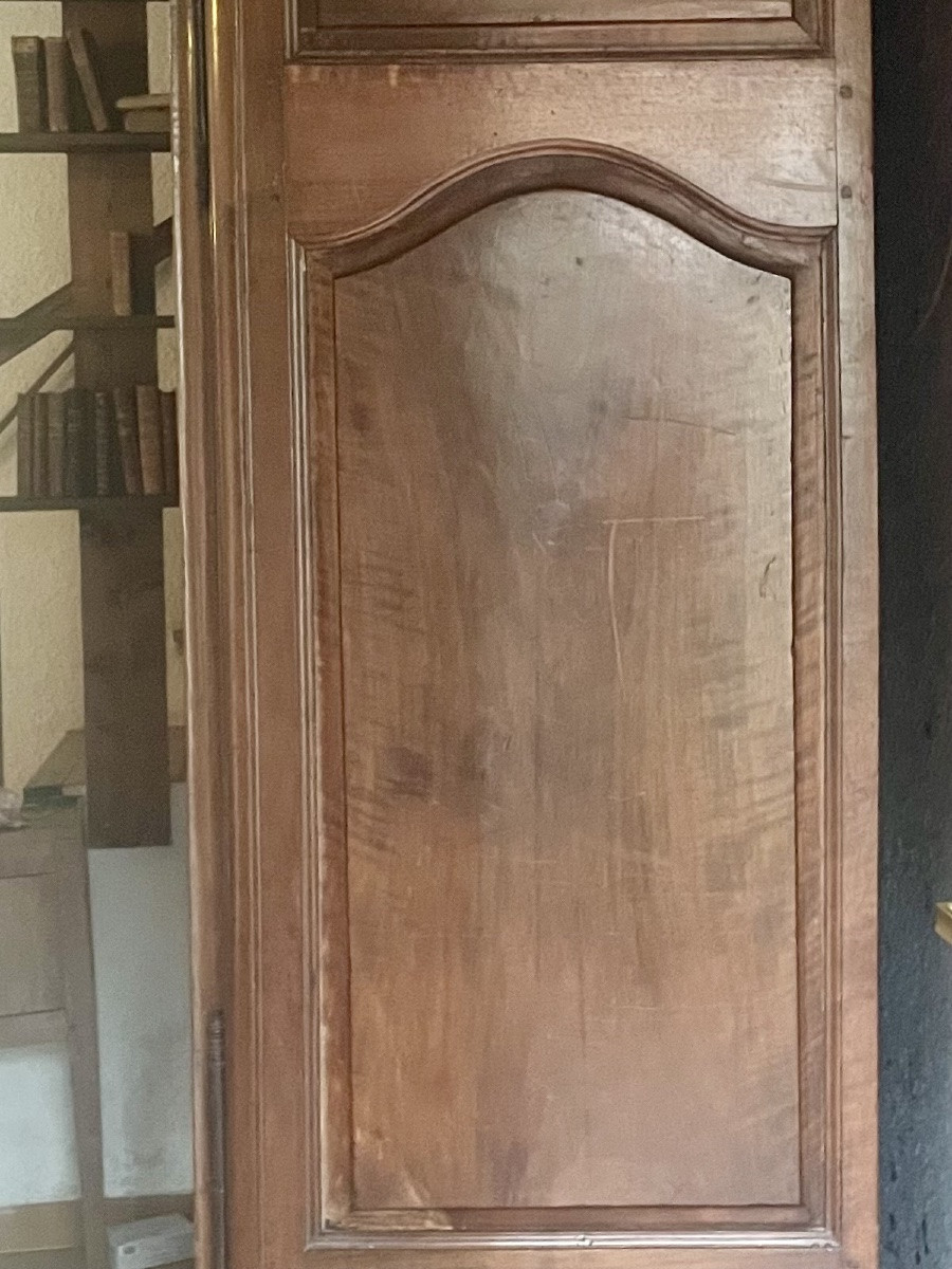 Louis XV Style Provençal Walnut Wardrobe, Dating From The 18th Century.-photo-7